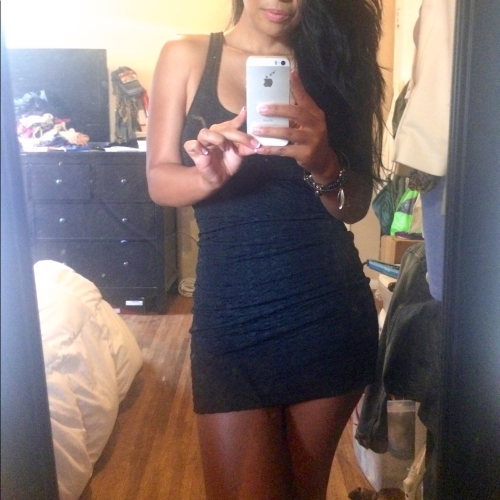 Ribbed fitted tank dress